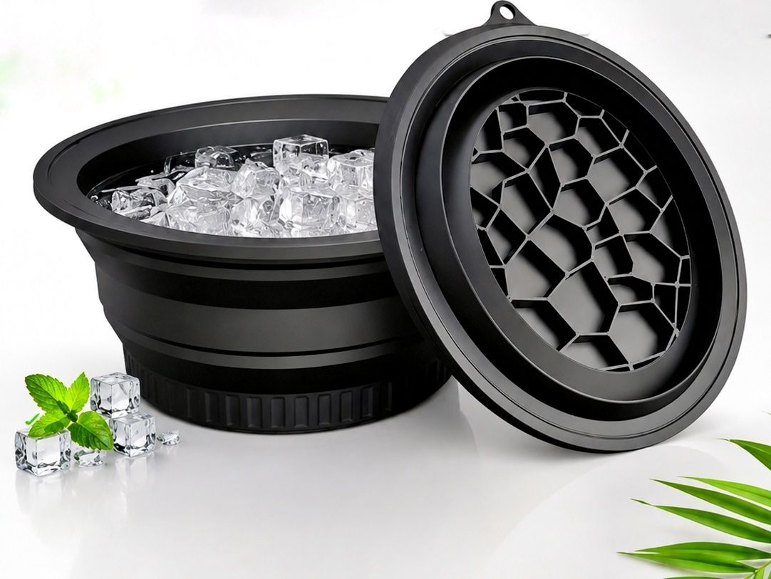 High quality ice bowl for facial and face glow skin Black Silicone Ice Ball Tray-image-20