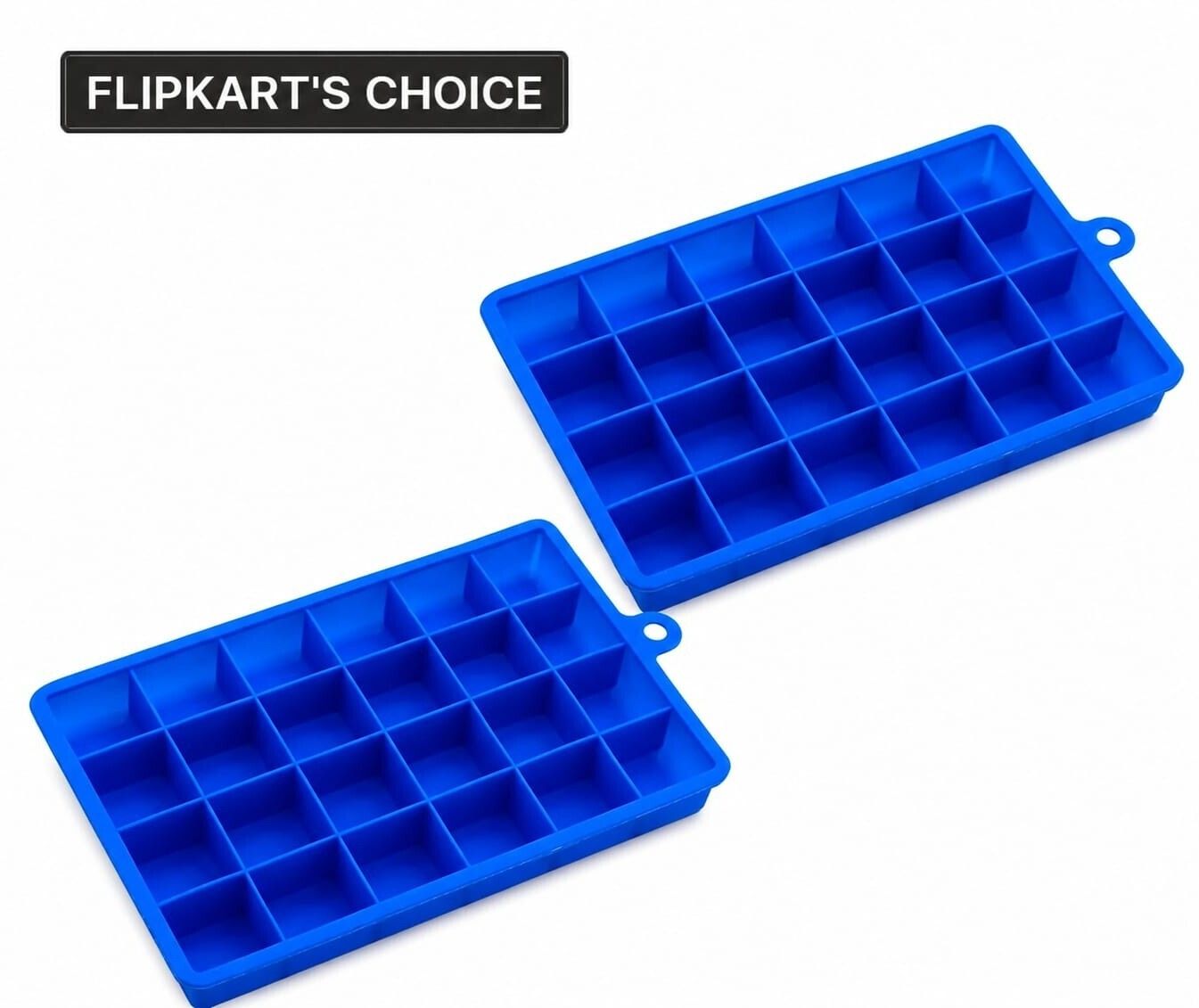 mordenkitch 24 Grid Flexible Easy Release Ice Cube Mould Blue Silicone Ice Cube Tray-picture-38