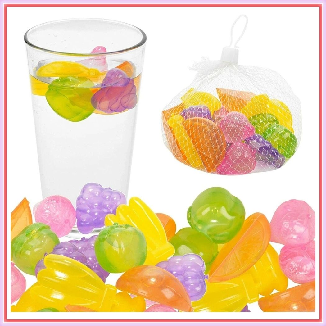 arkonnect Fruit Shape Beverage Cooling Cubes Reusable Pack of 20 Multicolor Silicone Ice Cube Tray-picture-37