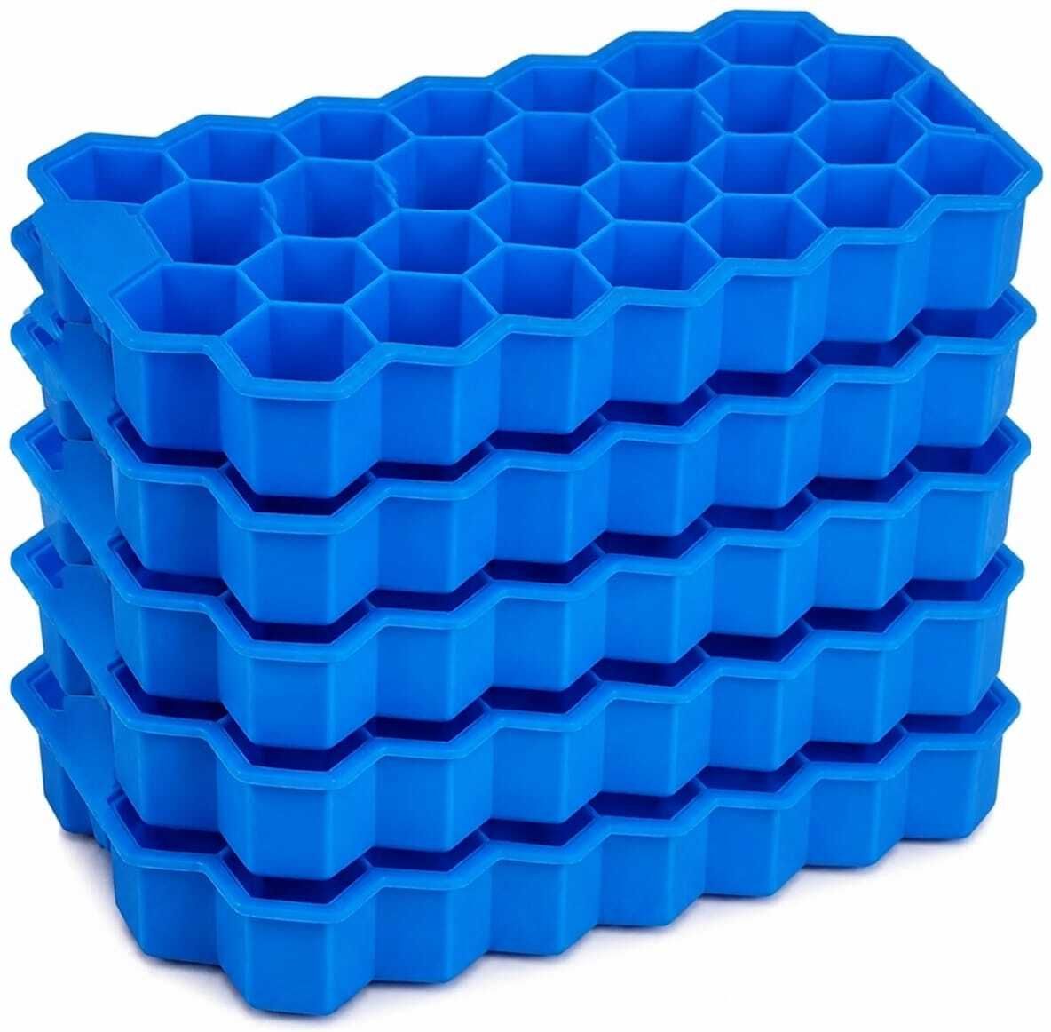nephila Premium Flexible Silicone Ice Cube Tray | Easy Release Ice Maker | Blue Silicone Ice Cube Tray-picture-30