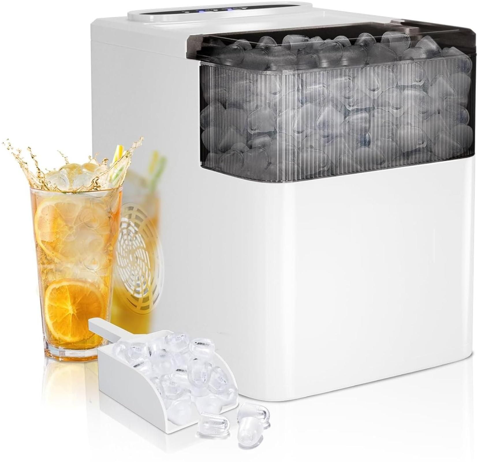 xengva 2.2 L Plastic Countertop Ice Maker Machine Bullet Cubes Ready in 8 Mins Ice Bucket-picture-28