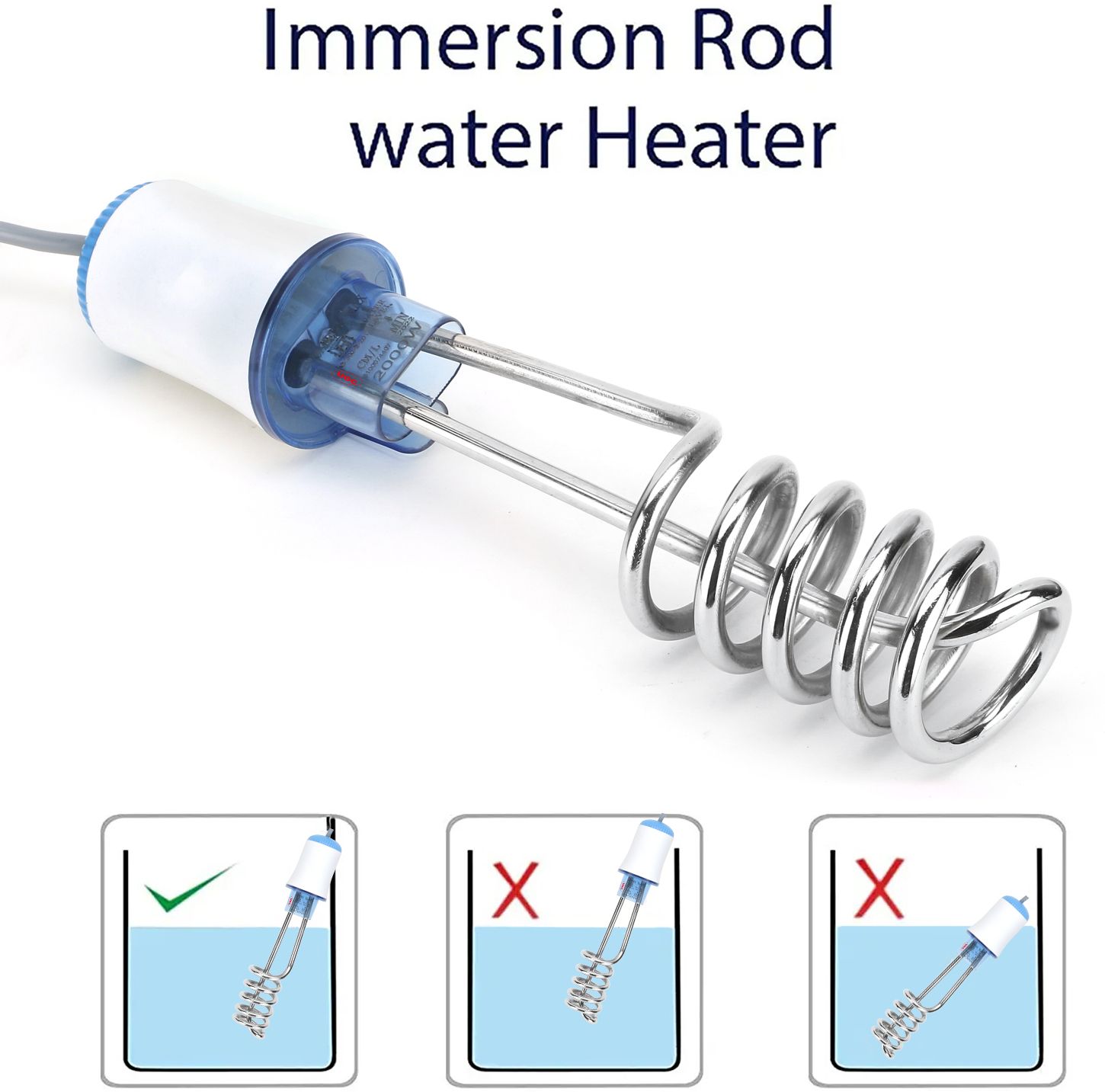Shockproof Nickle Immersion Heater – Waterproof & ISI Certified 2000 W Shock Proof Immersion Heater Rod-image-21