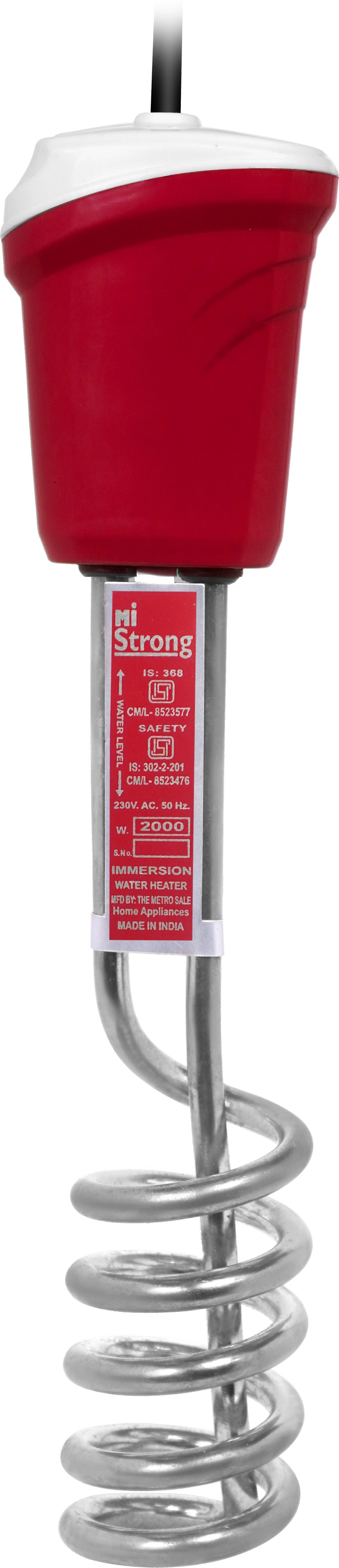 ISI Mark Shock-proof & water-proof MSCR Brass 2000 W Shock Proof Immersion Heater Rod