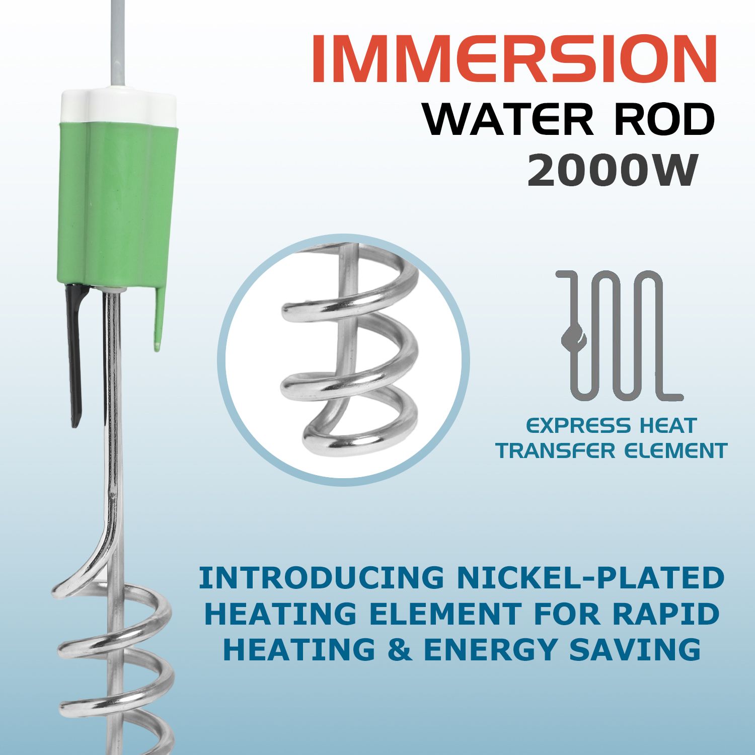Nickel Plated Immersion Heater Rod with Safety Protection 2000 W Shock Proof Immersion Heater Rod-image-17