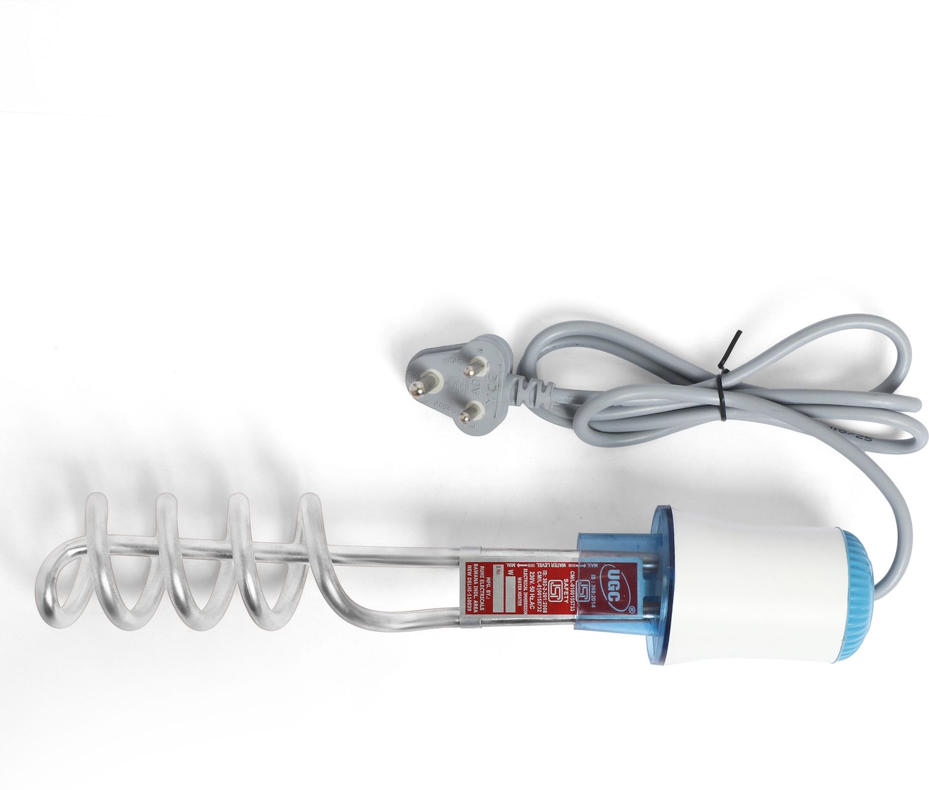 Nickel Immersion Water Heater Rod Premium Quality Finish 2000 W Shock Proof Immersion Heater Rod-image-20