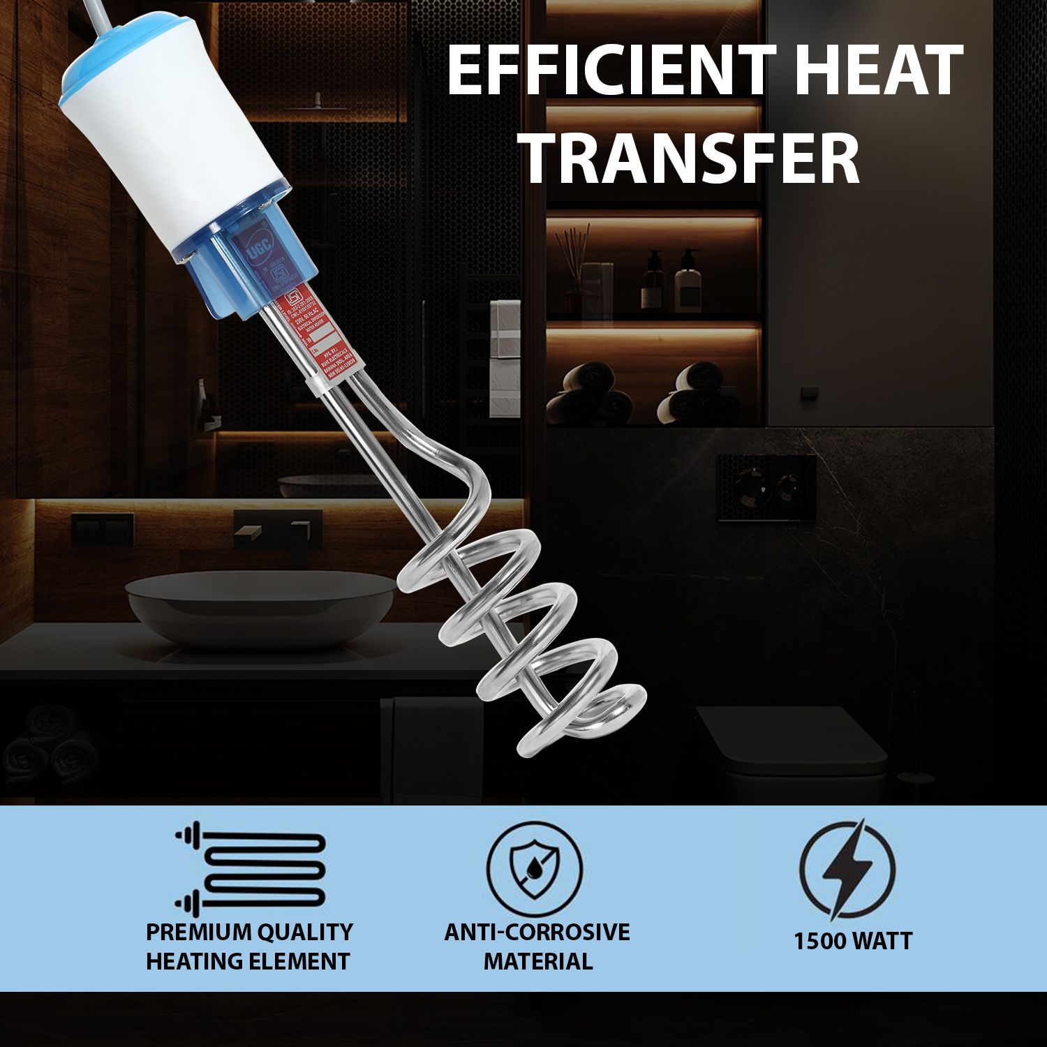Nickle Immersion Heater Rod – Certified & Shockproof 2000 W Shock Proof Immersion Heater Rod-image-33