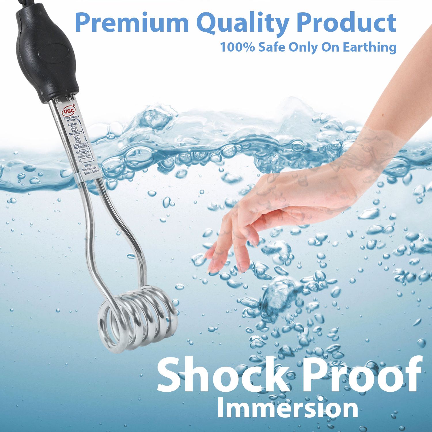 Water Heater Rod Nickle Element Shockproof Warranty 2000 W Shock Proof Immersion Heater Rod-image-1