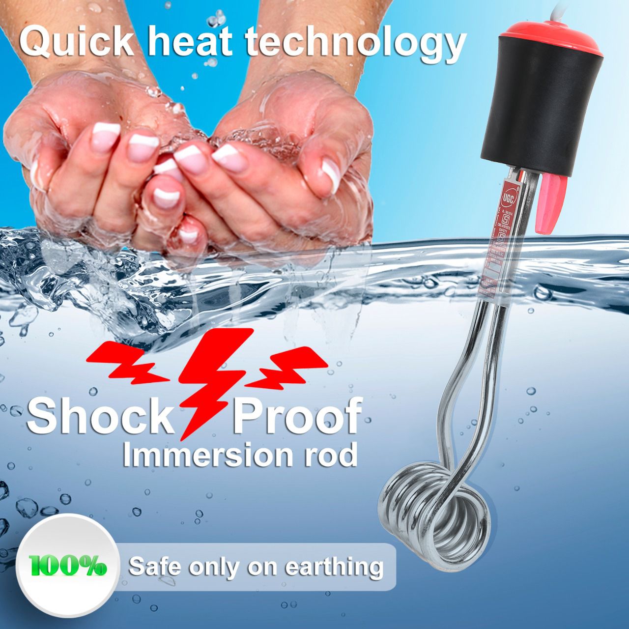 Waterproof Shockproof Nickle Immersion Heater – ISI Mark 2000 W Shock Proof Immersion Heater Rod-image-34