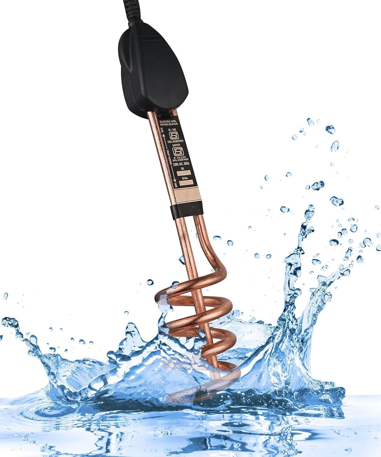 1500 Watt Shockproof Immersion Rod Water Heater With Copper Heating Element 1500 W Shock Proof Immersion Heater Rod-image-25