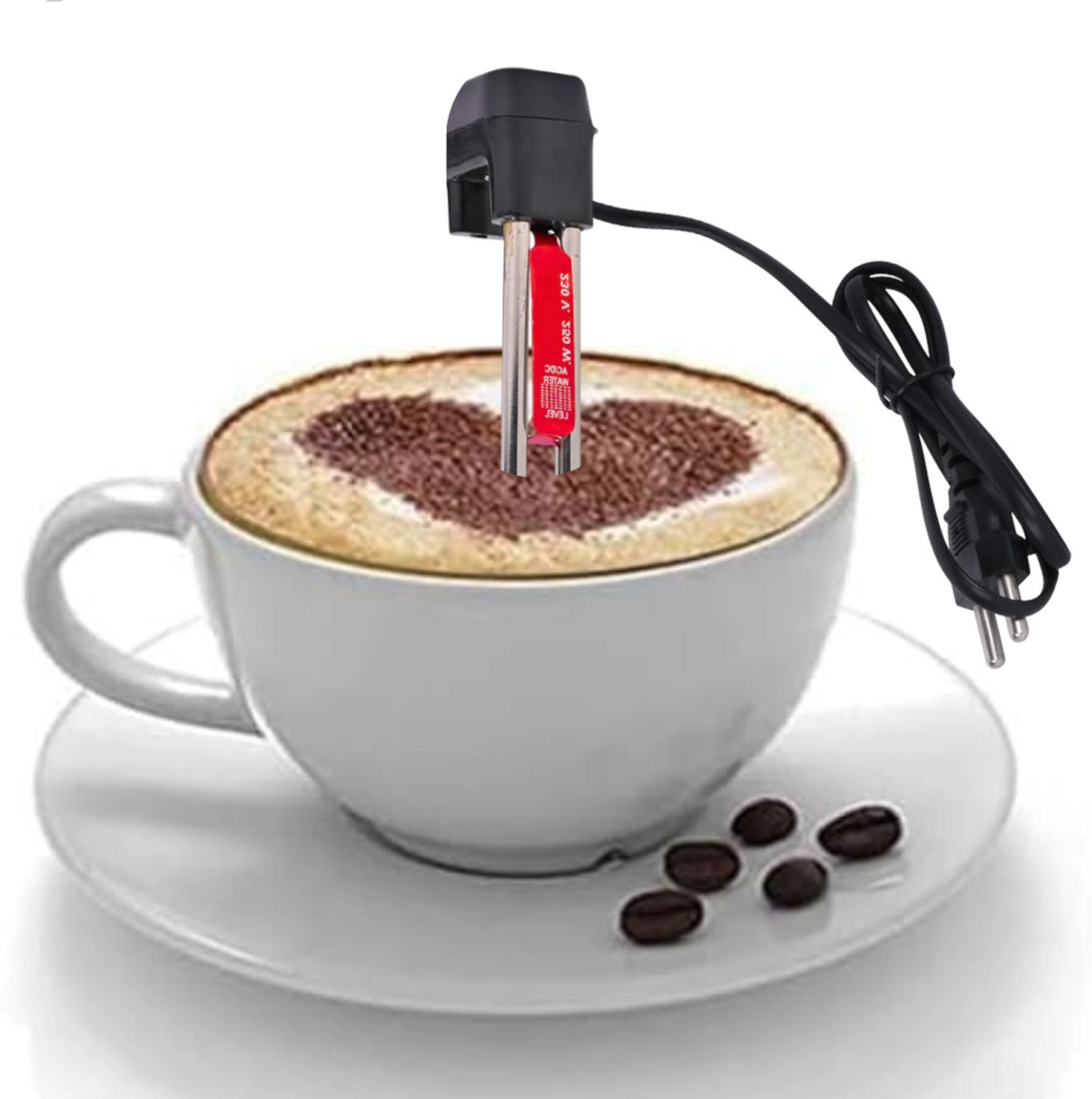 huda studio Mini Portable Tea Coffee Milk Soup Mug Cup Heater Shock Proof 1000 W Shock Proof Immersion Heater Rod-picture-21