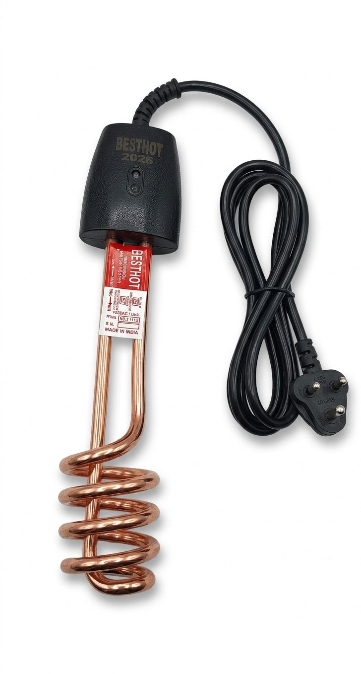 besthot 1500W Electric Water Heating Rod |Immersion Heater Safe, Portable & Easy to Use 1500 W Immersion Heater Rod-picture-1