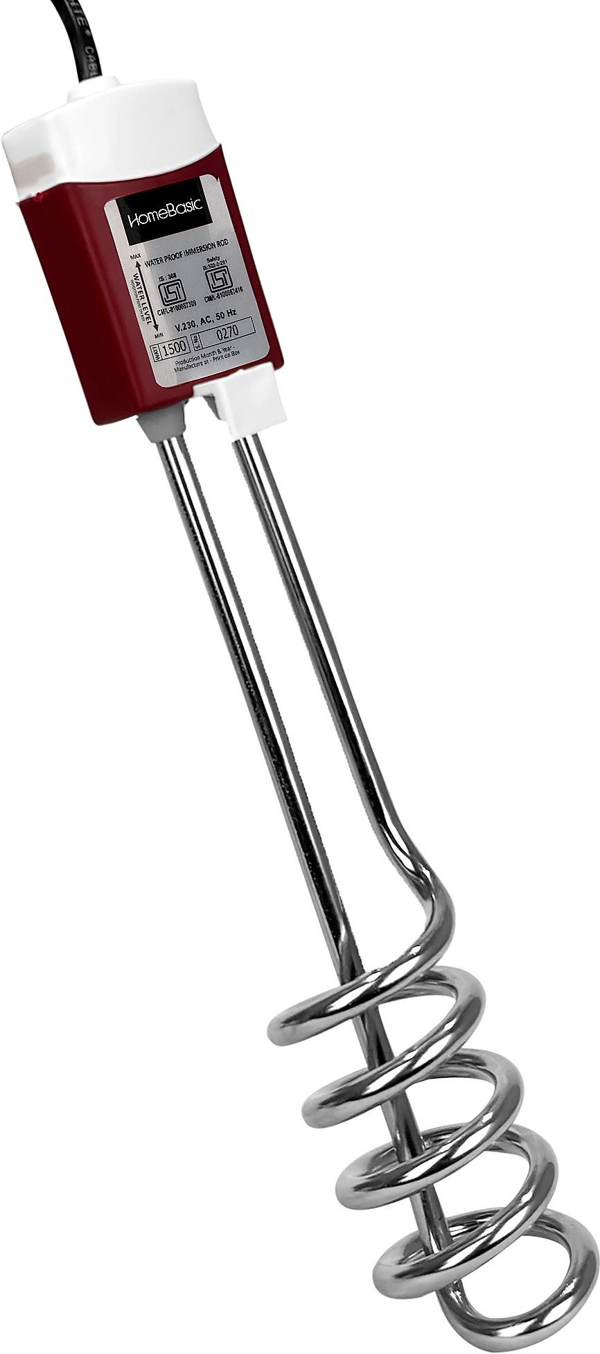 homebasic Immersion Water Heater Rod 1500W| Nickel Heavy Coated Copper Heating Element 1500 W Immersion Heater Rod-picture-5