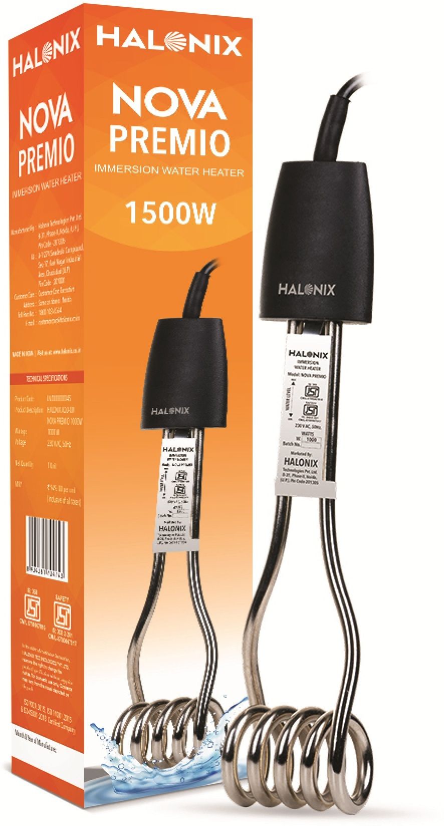 Nova CALDO 1000W Water Proof 1000 W Shock Proof Immersion Heater Rod-image-16