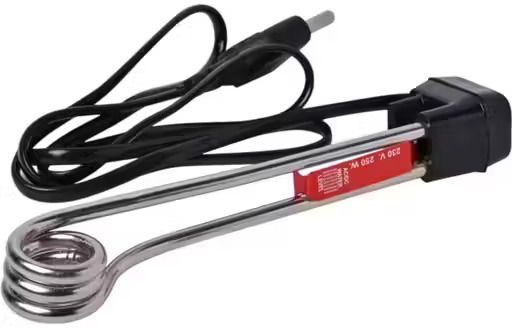 huda studio Immersion Rod Water Heater 1000 Watts, Silver 1000 W Shock Proof Immersion Heater Rod-picture-31