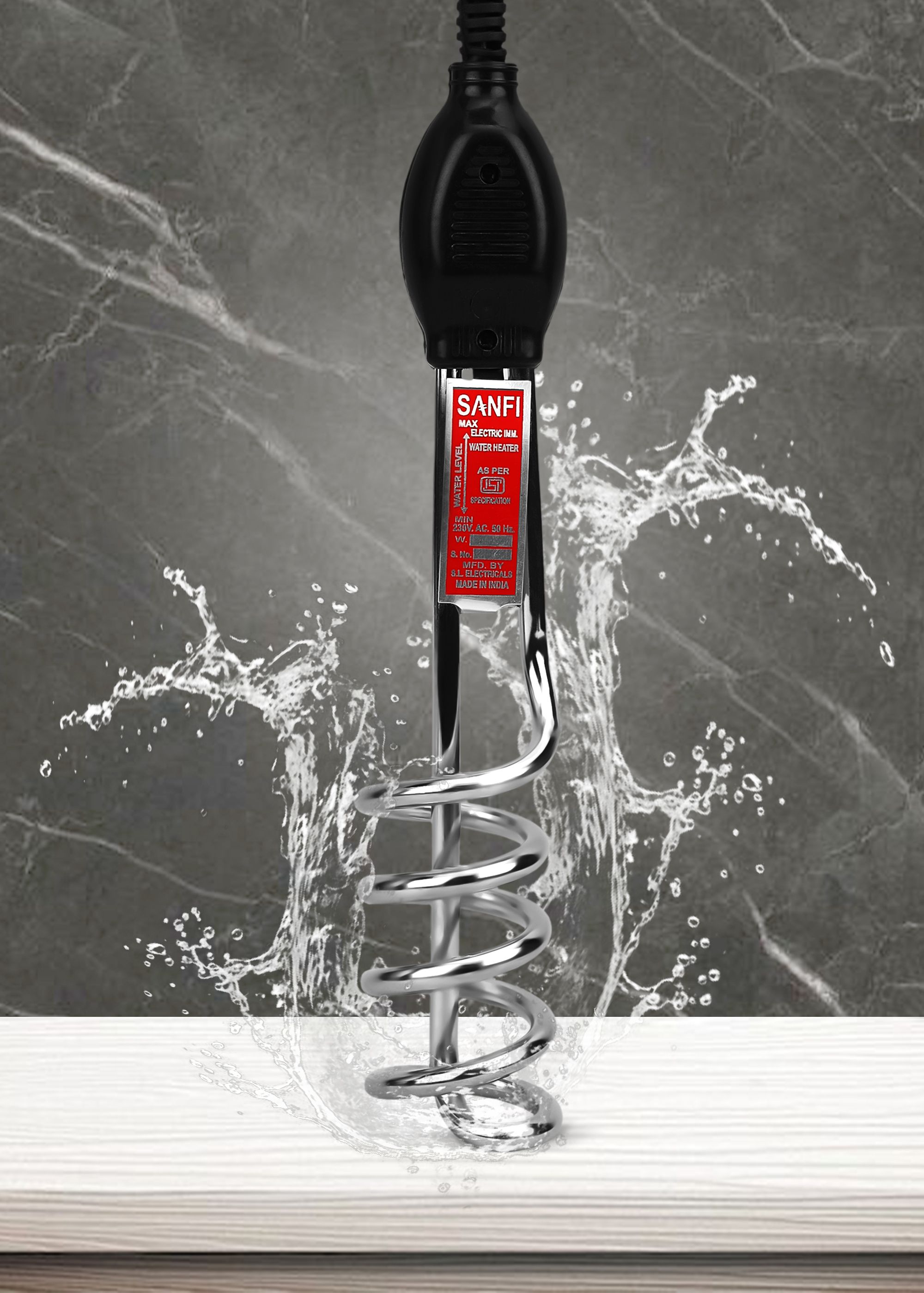 BLACK 2000W SHOCKPROOF IMMERSION HEATER ROD 2000 W Shock Proof Immersion Heater Rod-image-19