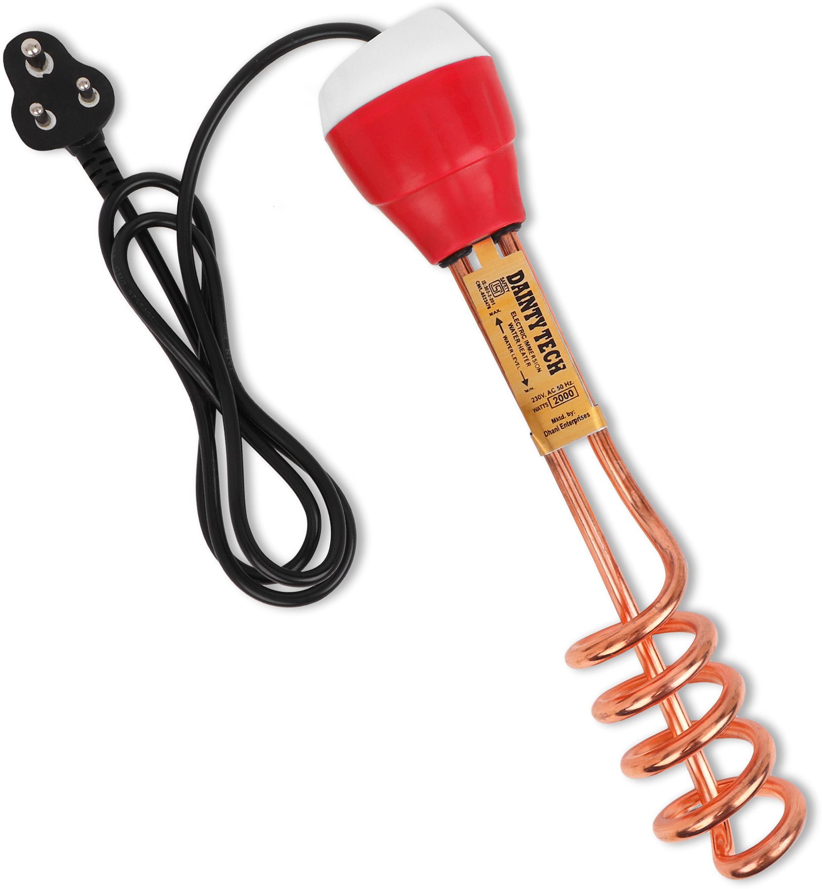 Pani rod WaterProof and water heater for home electric water heater Red 2000 W Shock Proof Immersion Heater Rod-image-46
