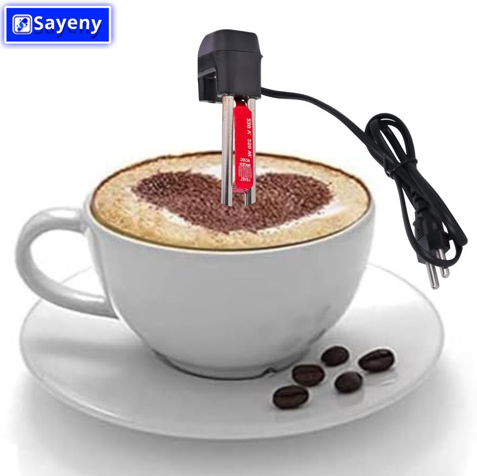 mini portable tea coffee milk soup mug cup heater warmer 250 w shock proof immersion heater rod