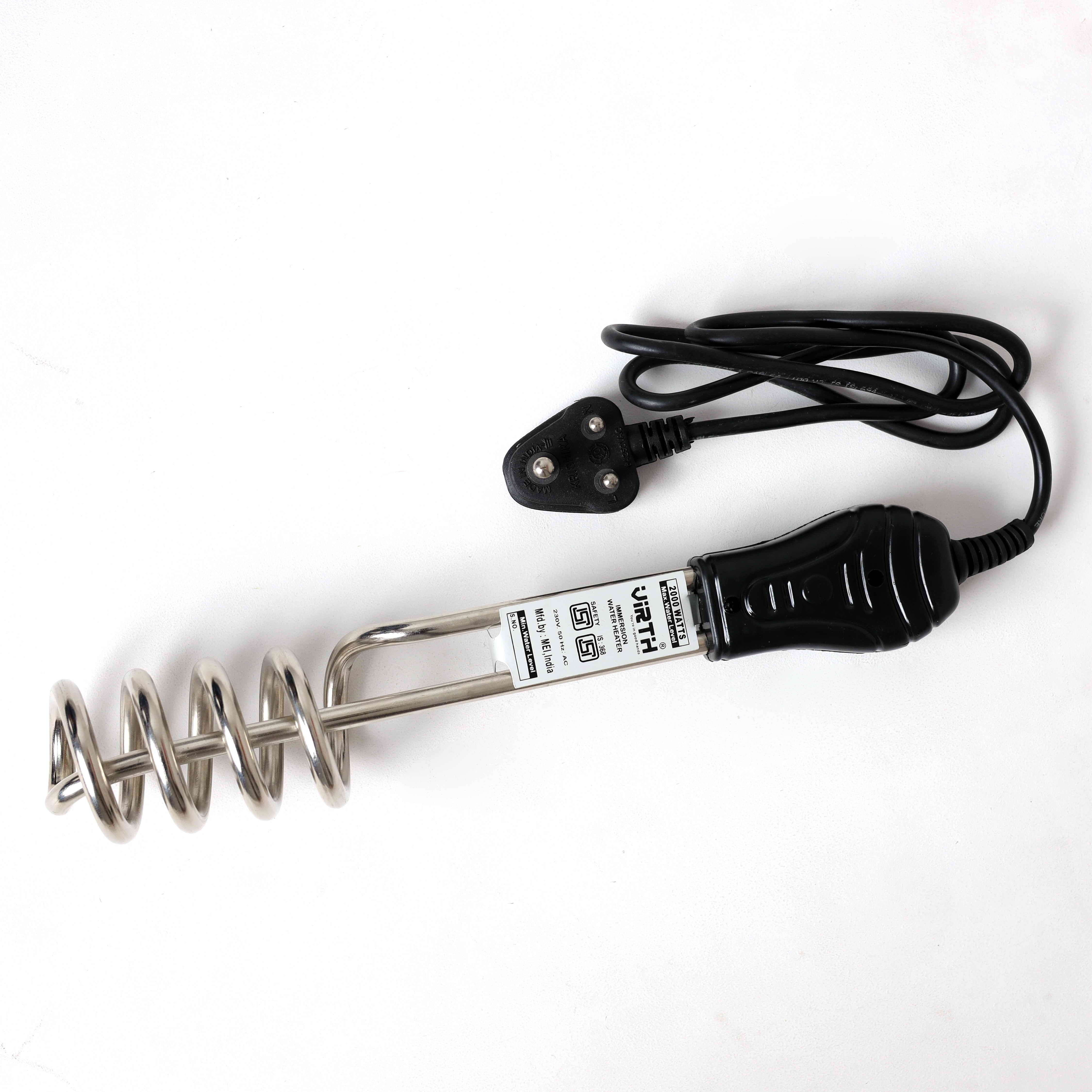 Water Heater Portable Electric Traveling Stainless Steel Quick Water Heater Rod 1500 W Shock Proof Immersion Heater Rod-image-3
