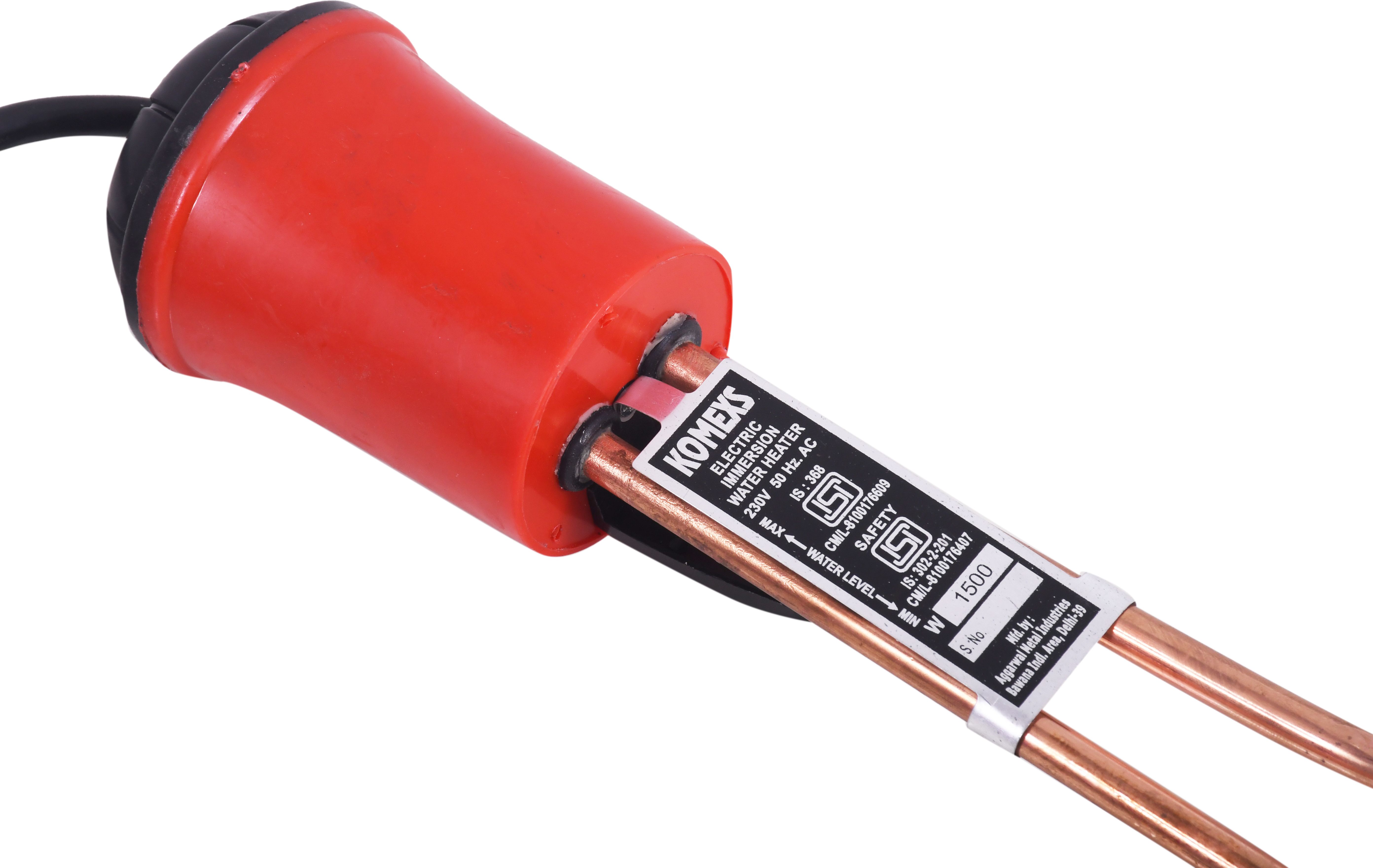 komexs 1502 WATER PROOF 1500 W Shock Proof Immersion Heater Rod-picture-11