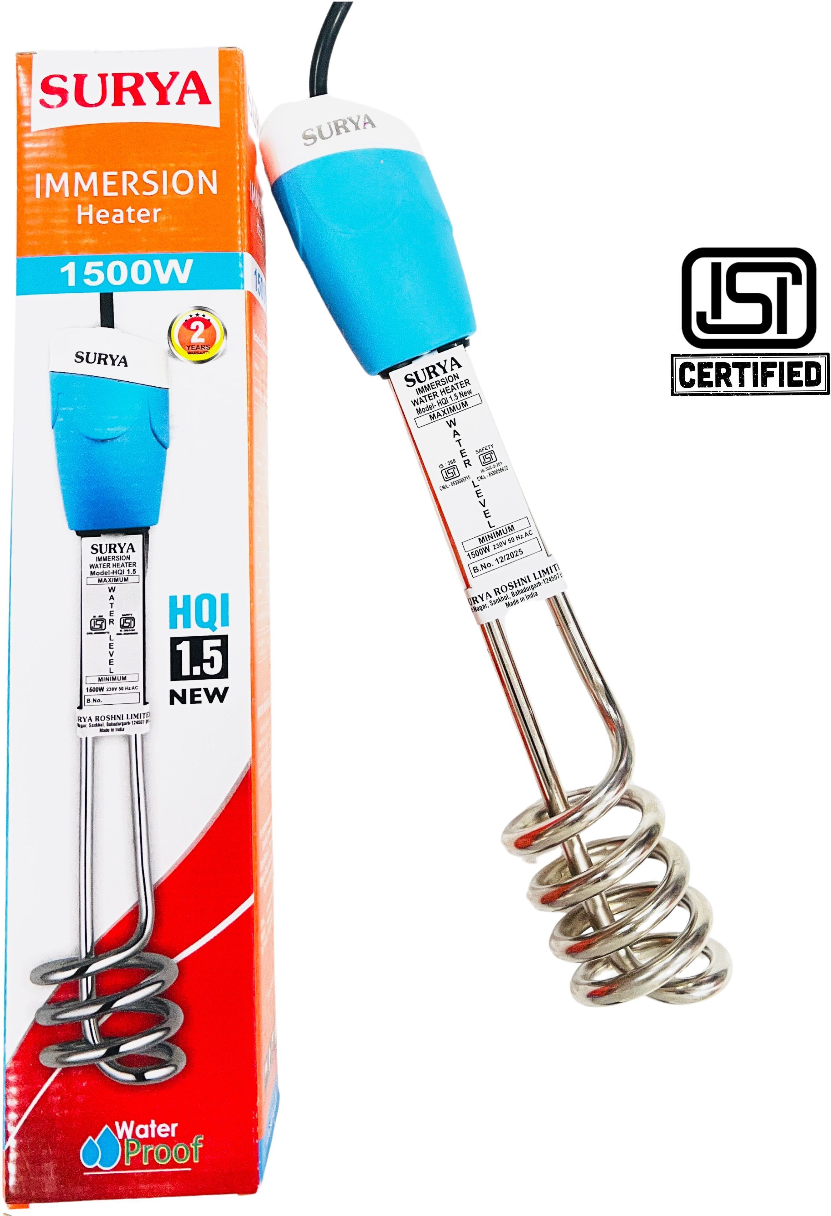 surya Water Proof HQI 1.5 New 15000 W Shock Proof Immersion Heater Rod-picture-27