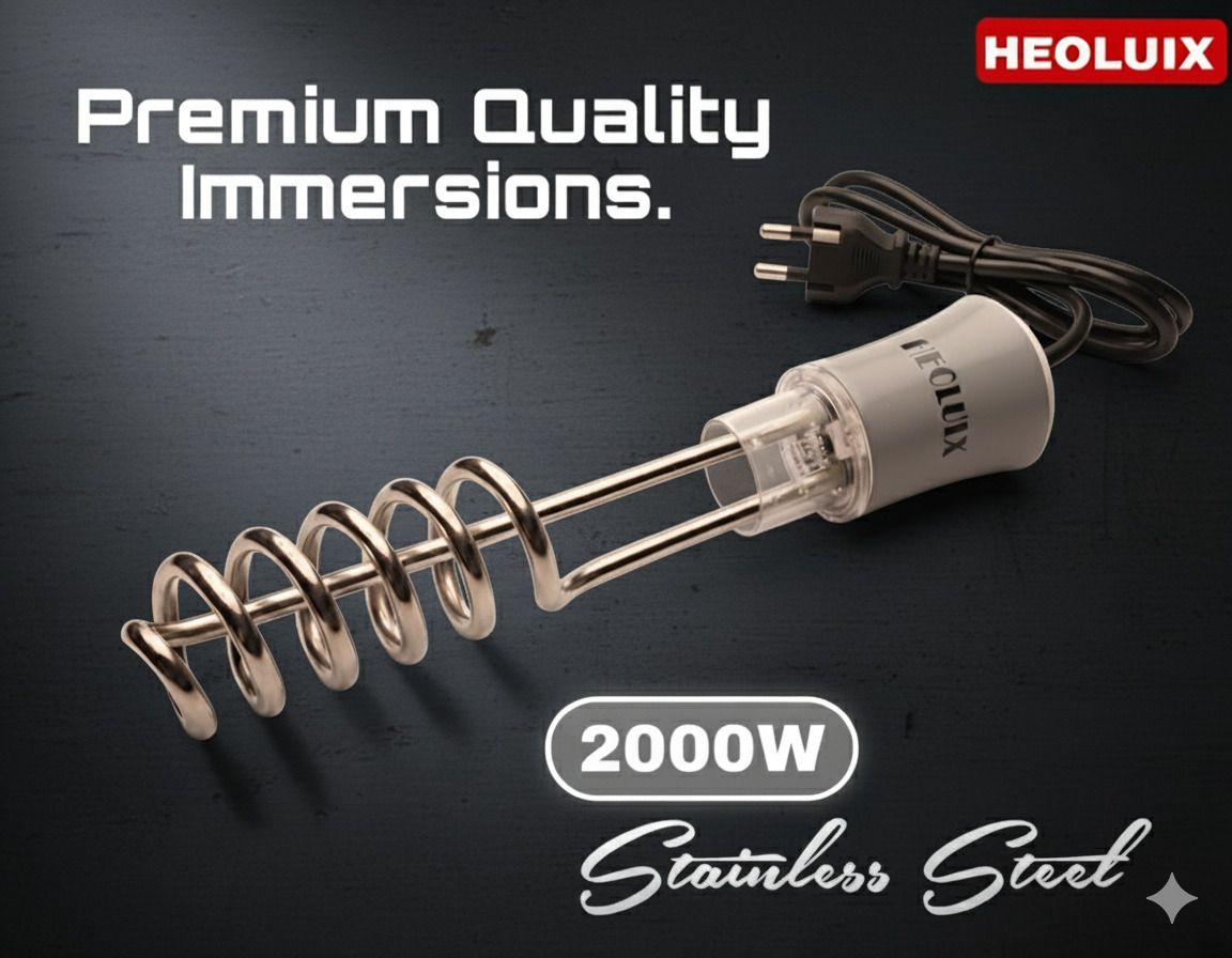 heoluix Premium Quality Water Heater Immersion Rod 2000 Watt With Shock Proof Protection 2000 W Shock Proof Immersion Heater Rod-picture-16