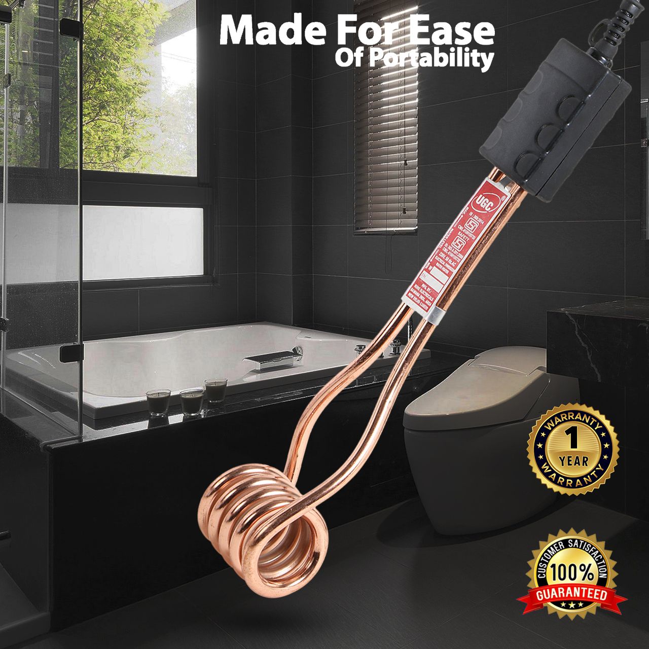 Copper Immersion Heater Rod with Bucket Hook Warranty 2000 W Shock Proof Immersion Heater Rod-image-21