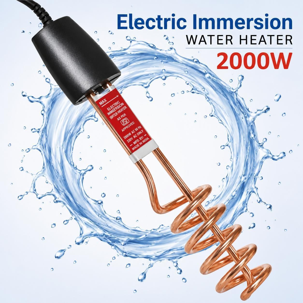 redshell Copper For Instant Water Heating 2000 W Immersion Heater Rod-picture-19