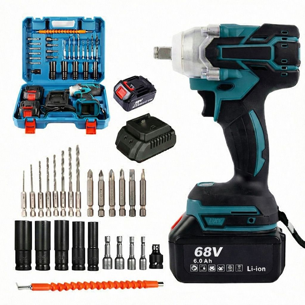 flipkart smartbuy Flixo 68V 2in1 Cordless Impact Wrench with bits, Brushless 300NM Cordless Impact Wrench-picture-25