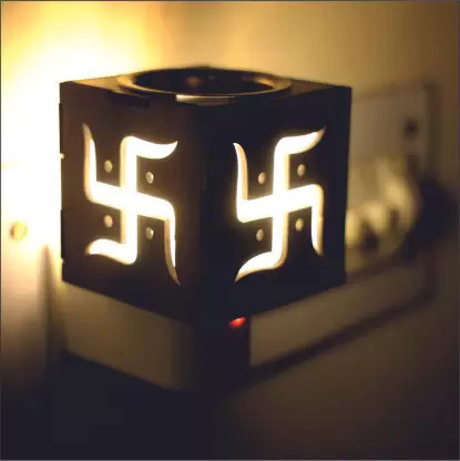 dwellic Electrical Kapoor Dani, Pooja Dani, Essential incense Diffuser for Home & Office Ceramic Incense Holder image 1