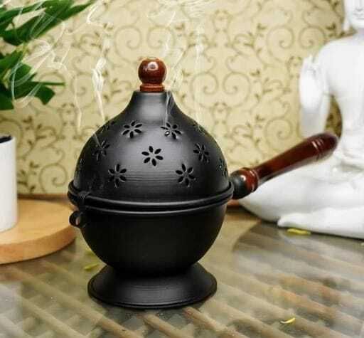 Dhoop Dani Iron Incense Holder-image-41