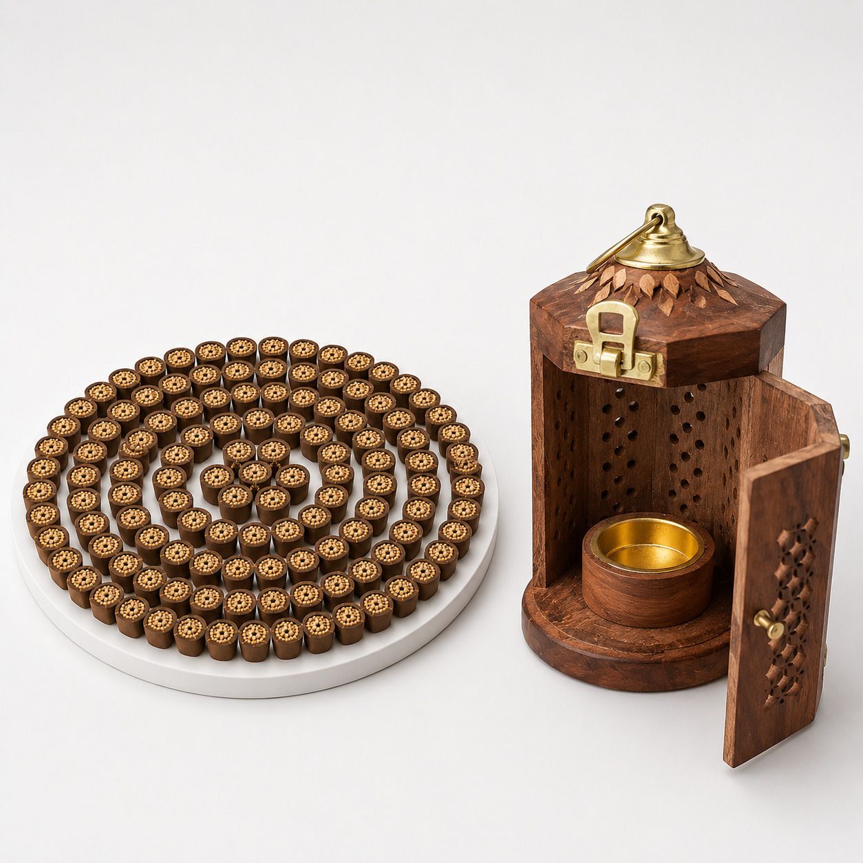 Lantern Dhoop Stand + 100 Cup Sambrani Sambrani-image-18
