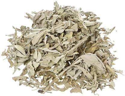 Organic Indian white sage loose leaves for smudging 100gm sage-image-48