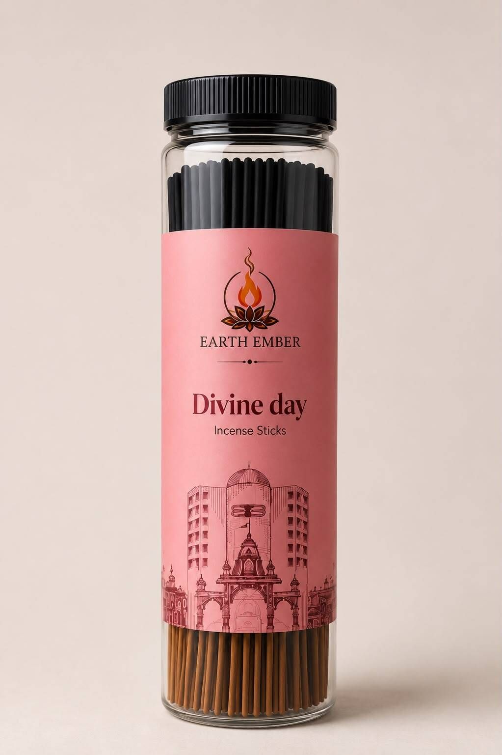 Earth Ember God Wish Incense Sticks Jar Floral Fragrance Pooja & Home Use Divine-image-44
