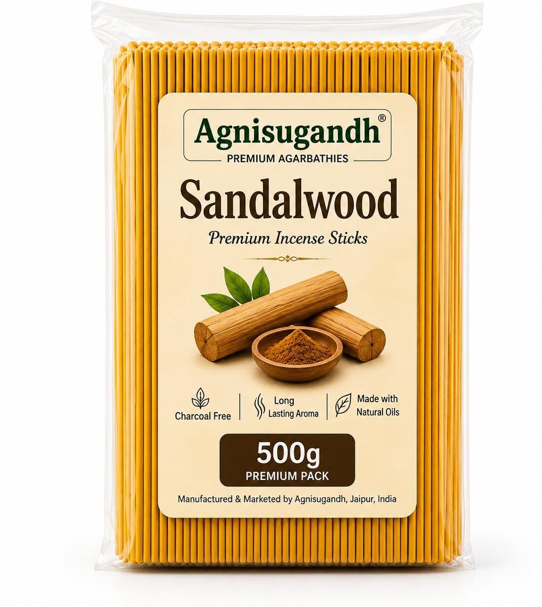 sandalwood Premium Incense Sticks-1 Kg SANDALWOOD-image-44