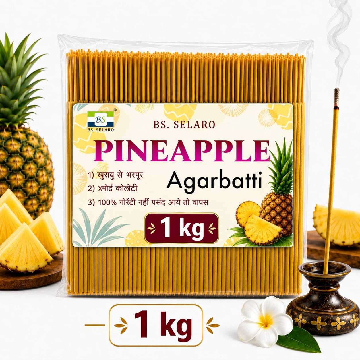 bs.selaro Pineapple Agarbatti 1 Kg Pineapple-picture-28