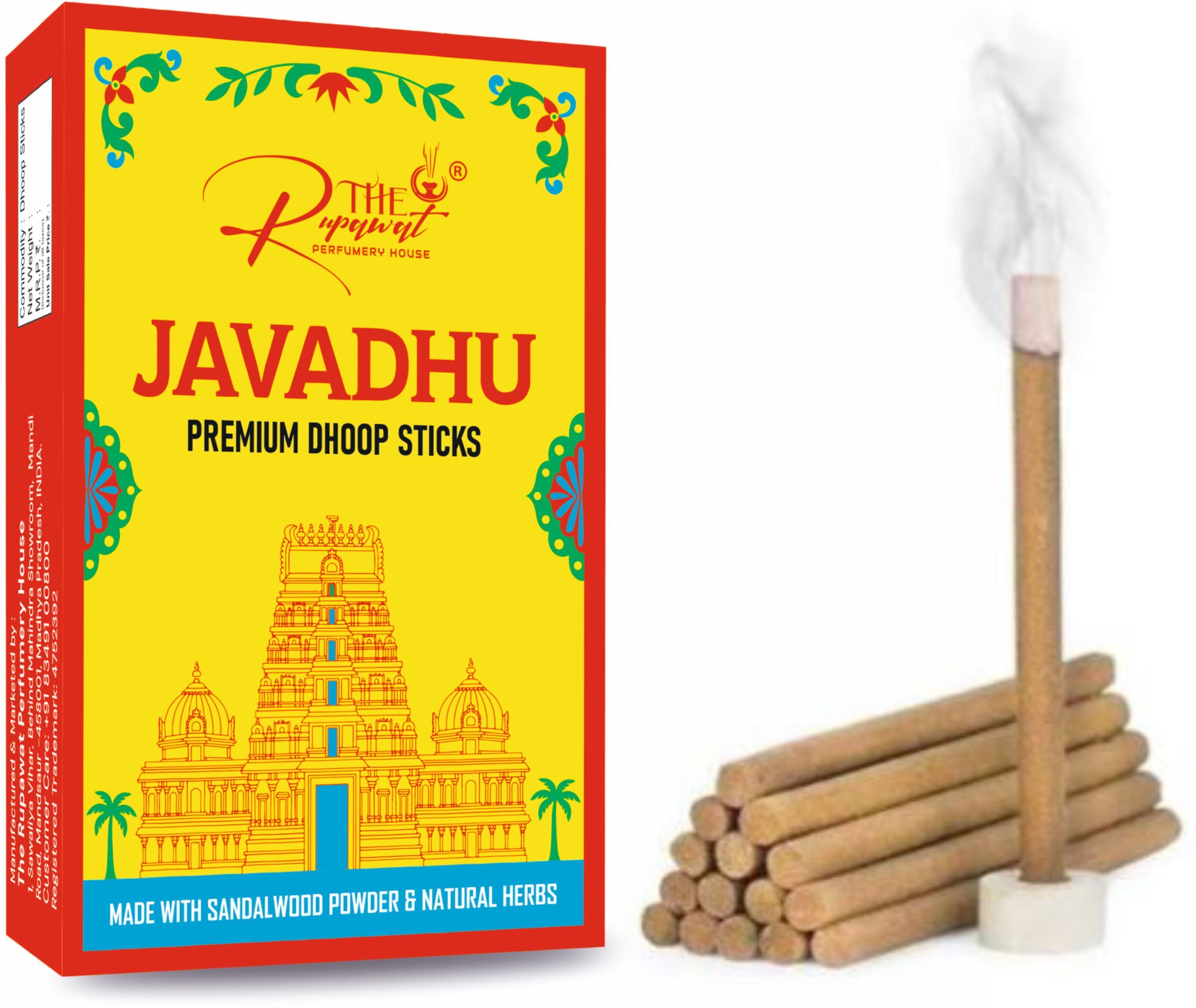 the rupawat perfumery house Javadhu Extra Premium Dhoop Sticks Air Purification and Meditation javadu-picture-4