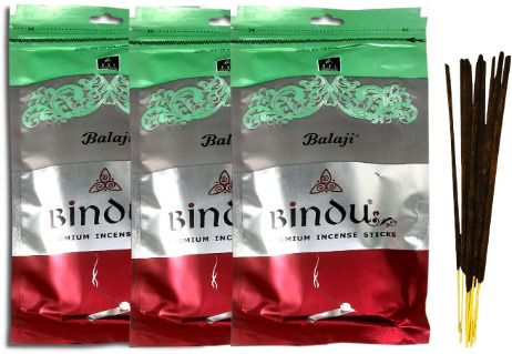 rudra Set of 3 (75 Sticks Per Box) Bindu Premium Incense Stick Aggarbatti Zipper Pack Scented-picture-42
