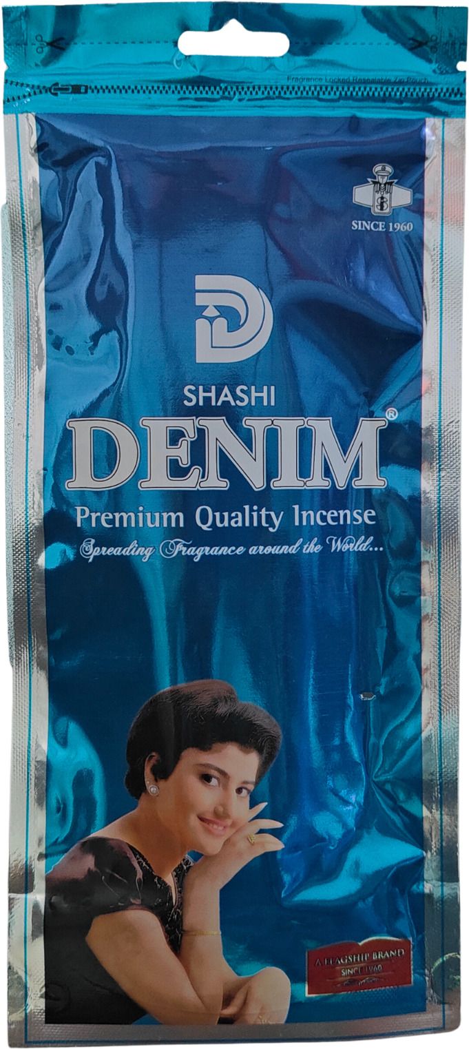 shashi DENIM ZIPPER POUCH PREMIUM QUALITY INCENSE STICKS-picture-9