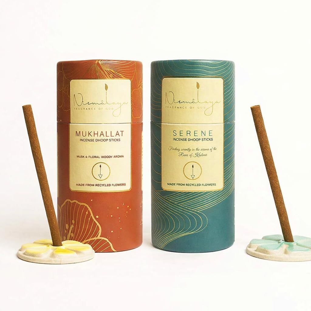 nirmalaya Dhoop Sticks Natural Fresh Fragrance for Meditation | Mukhallat & Serene Dhoop Sticks, 40 unit each pack-picture-13