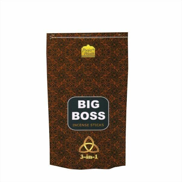 Natural Fragrance Big Boss 3 in1 Zipper Agarbatti & Incense Sticks for Puja Blended-image-45