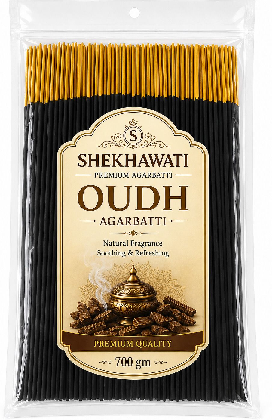 Shekhawati Premium Oudh Agarbatti – 700gm | Long Lasting Luxury Fragrance | Oudh-image-38