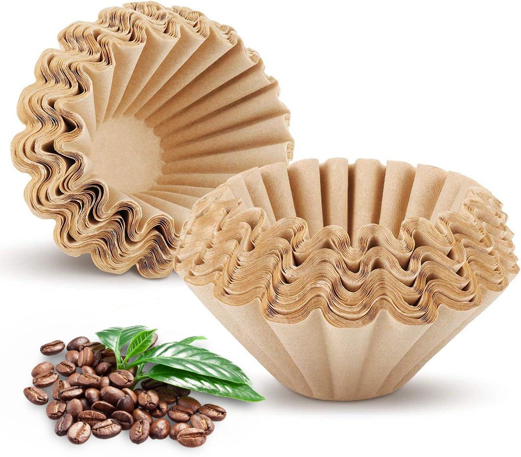 100 Counts Basket Coffee Filters Basket-Shaped Coffee Filter Paper for Drip Indian Coffee Filter