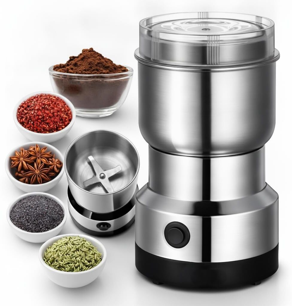 NIMA Hand Coffee Grinder Stainless Steel Burr Mill for Espresso & French Press Indian Coffee Filter-image-22