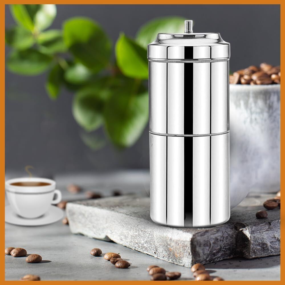 Stainless Steel Drip Decoction Brewer | Makes 2–4 Cups Coffee Filter Indian Coffee Filter-image-33