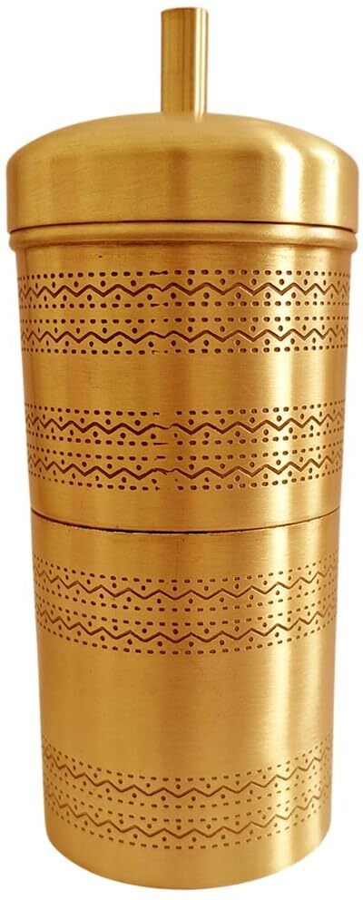 Pure Brass South Indian Coffee Filter Maker Traditional Drip Coffee Brewer Indian Coffee Filter-image-9