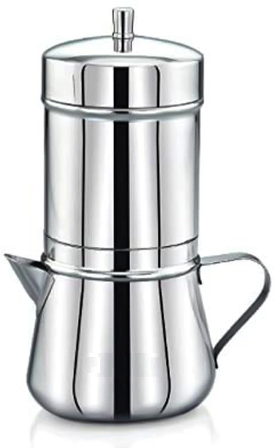 bhavana Premium Filter Coffee Maker With Handle, Mocha Pot, 4-6 Cups, Large, 250ml Indian Coffee Filter image 1