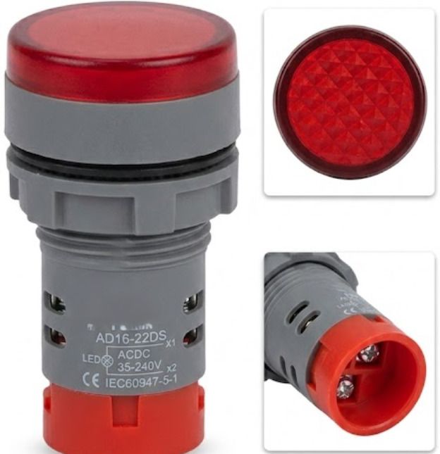 SATV 22MM Plastic RED LED Panel Indicator Light Indicator Transfer Stand-picture-10