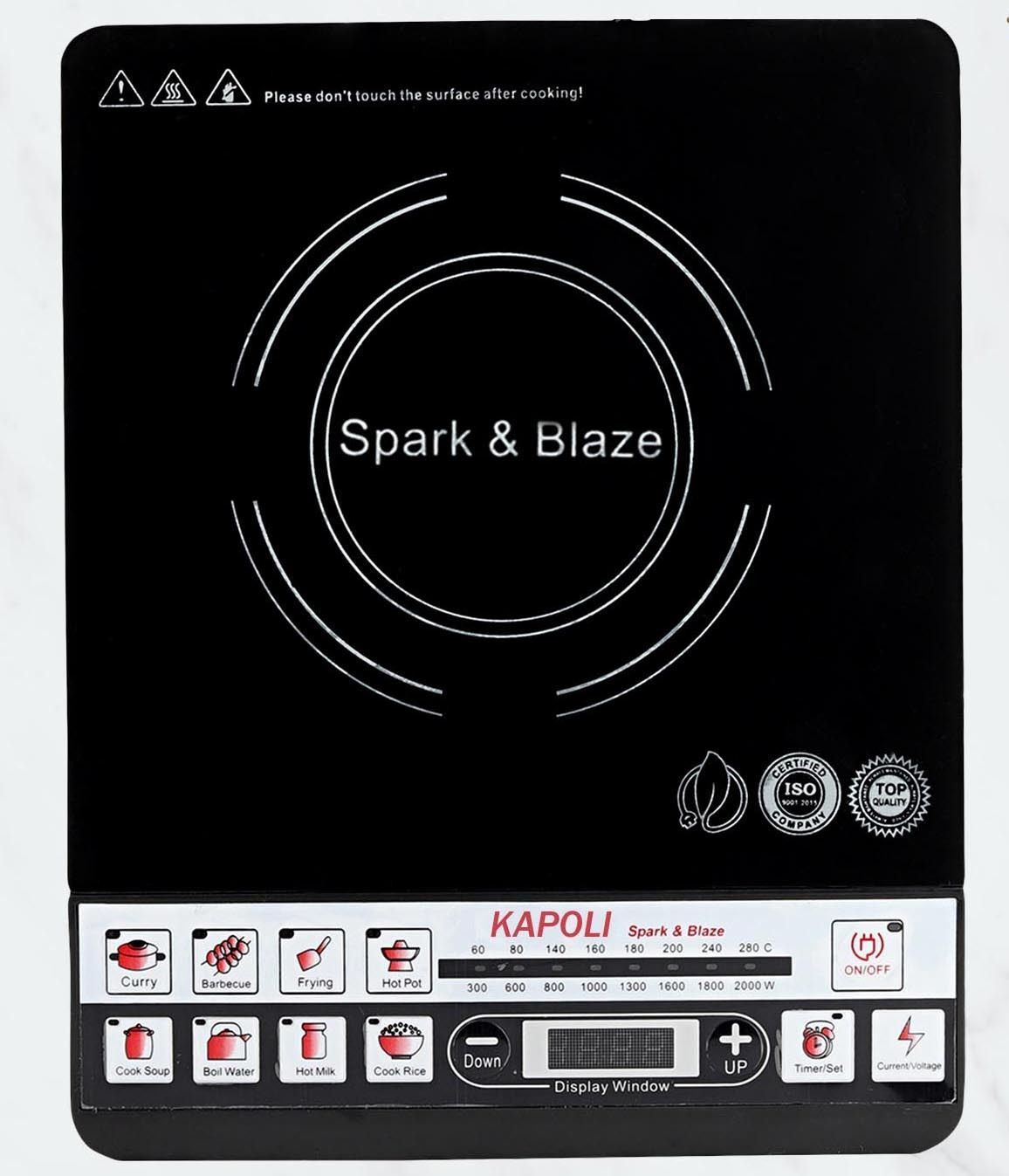 2000 W Induction Cooktop Push Button