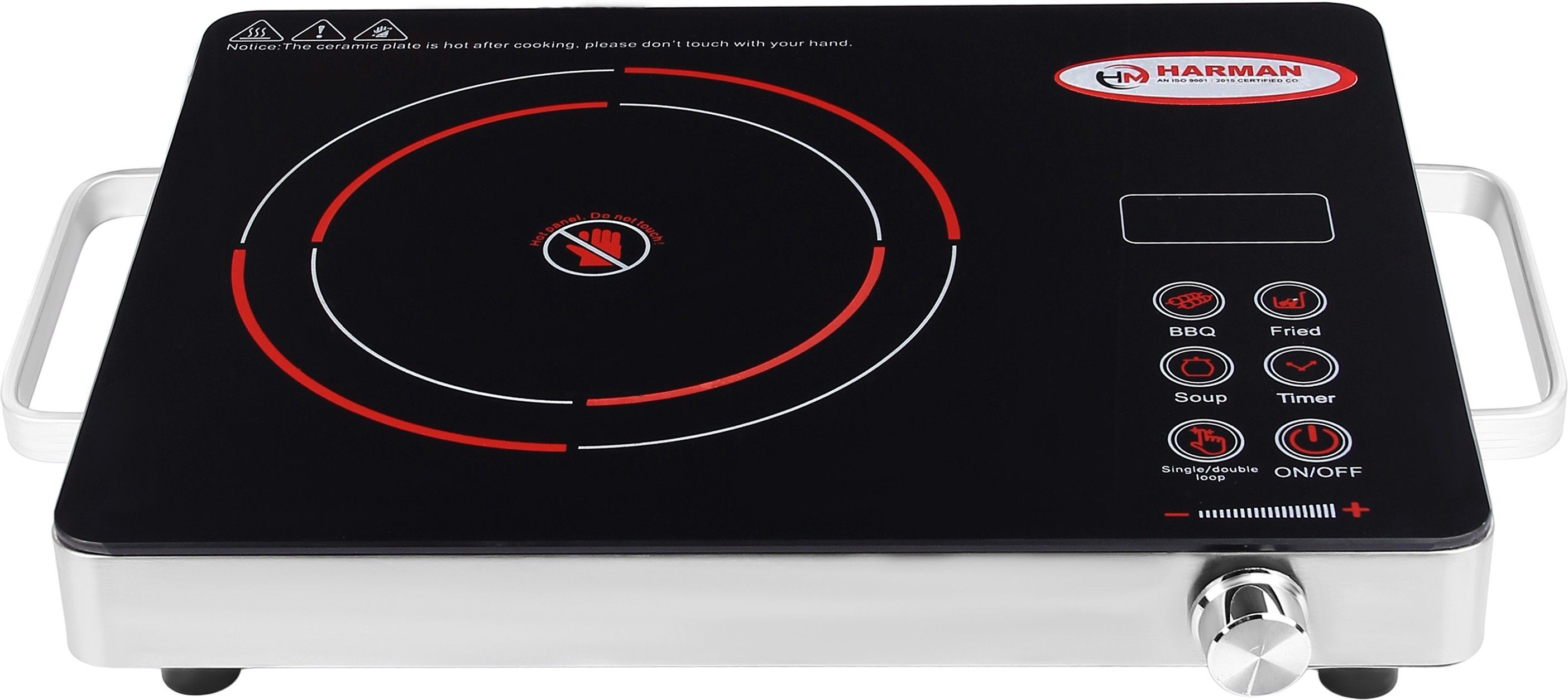 2000 W Induction Cooktop Push Button, Jog Dial, Touch Panel