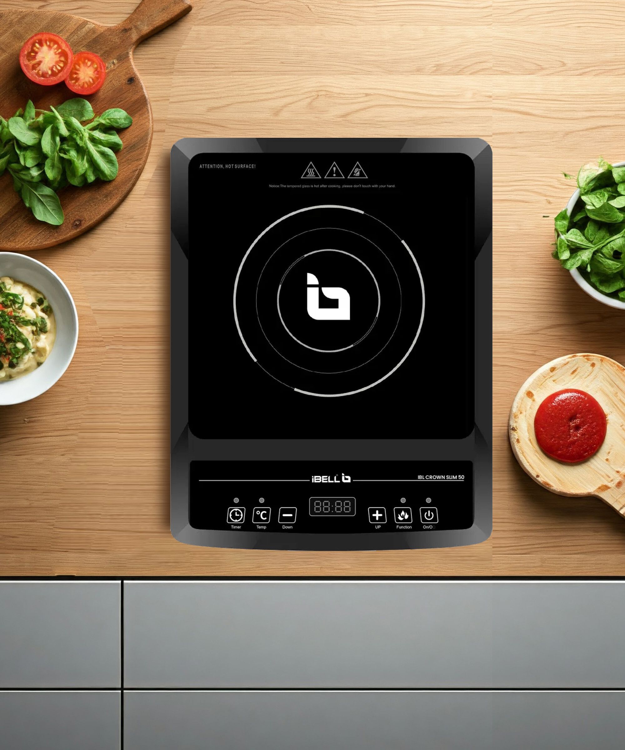 2000 W Induction Cooktop Push Button